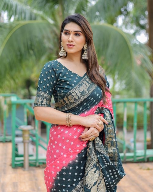 Sc Vaamika Designer Bandhej Bandhani Saree Collection