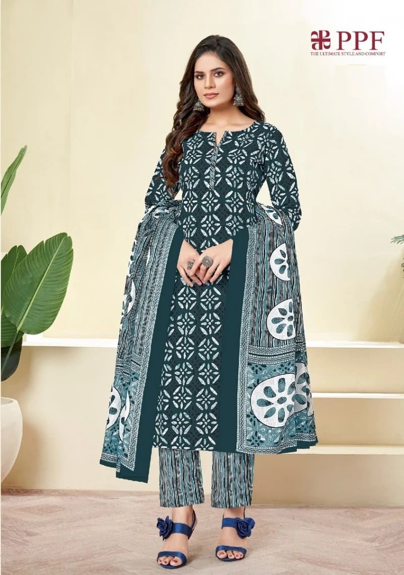 Ppf Prisha Vol 1 Printed Dress Material Wholesale Shop