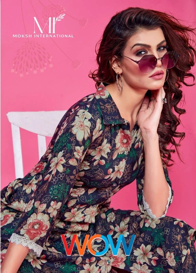 Moksh Co Ord Wow Vol 1 Rayon Printed Fancy Top And Pant Collection