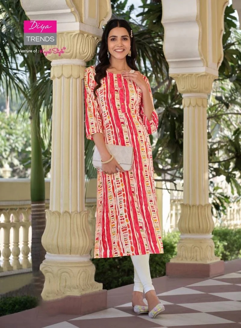 Gardencity Concept Printed Casual Wear Straight Kurti Online