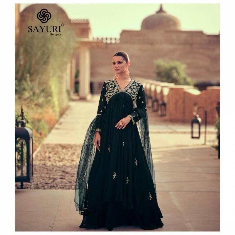 Sayuri Maskara Silk Embroidered Ready Made Gown Collection