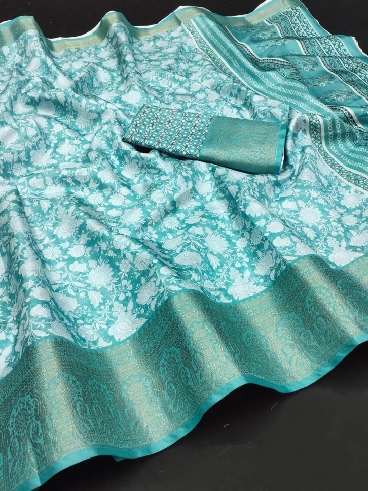 Scmd Adrika Soft Silk Digital Printed Kanjivaram Saree Collection