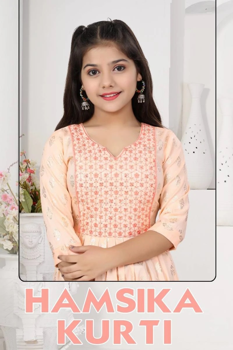 Hamsika Kurti 8502 Rayon Kids Wear Kurti For Girls