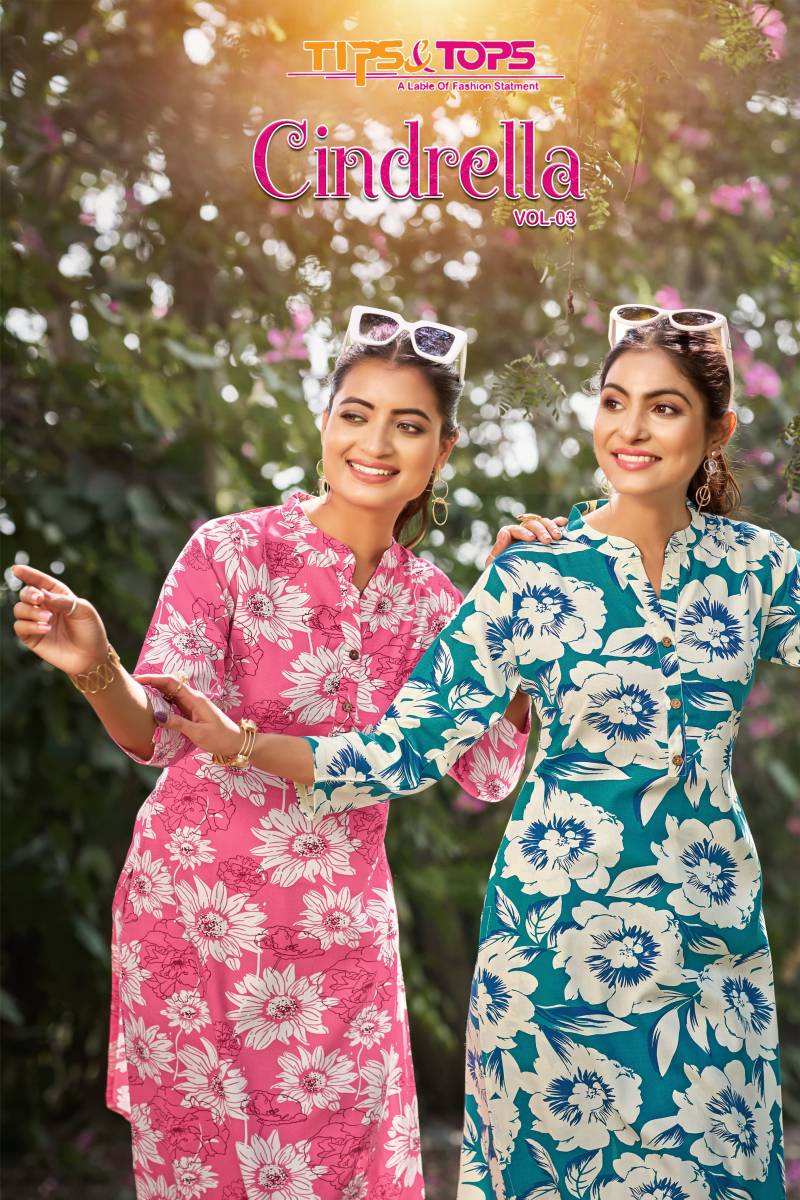 Tips And Tops Cindrella 3 Printed Co Ord Set Collection