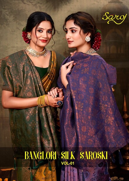 Saroj Banglori Silk Saroski Vol 1 Kanjivaram silk saree Collection