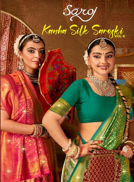 Saroj Kanha Silk Saroski Vol 5 Kanjivaram Silk Saree Collection