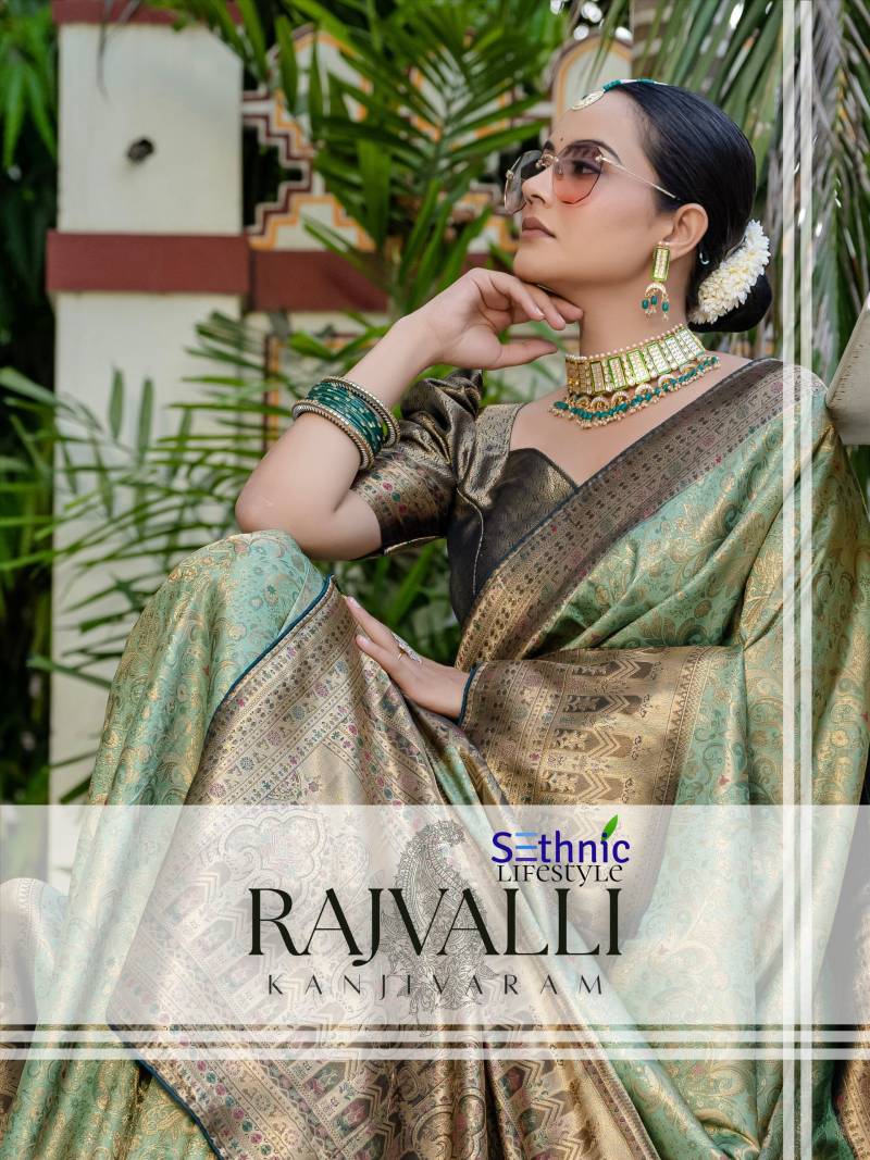 Sethnic Rajvalli Wedding Wear Kanjivaram Silk Saree Collection