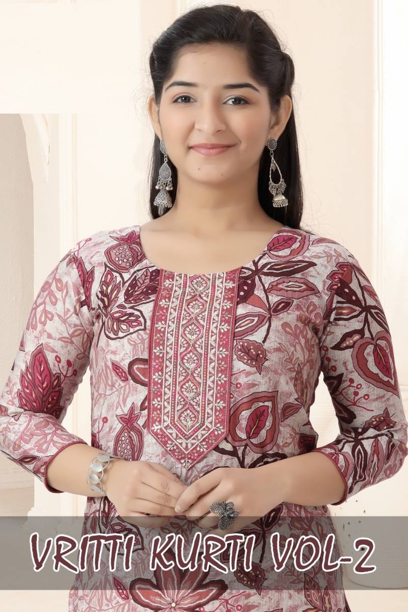 Vritti Kurti Vol 2 Printed Kids Wear Kurti Collection