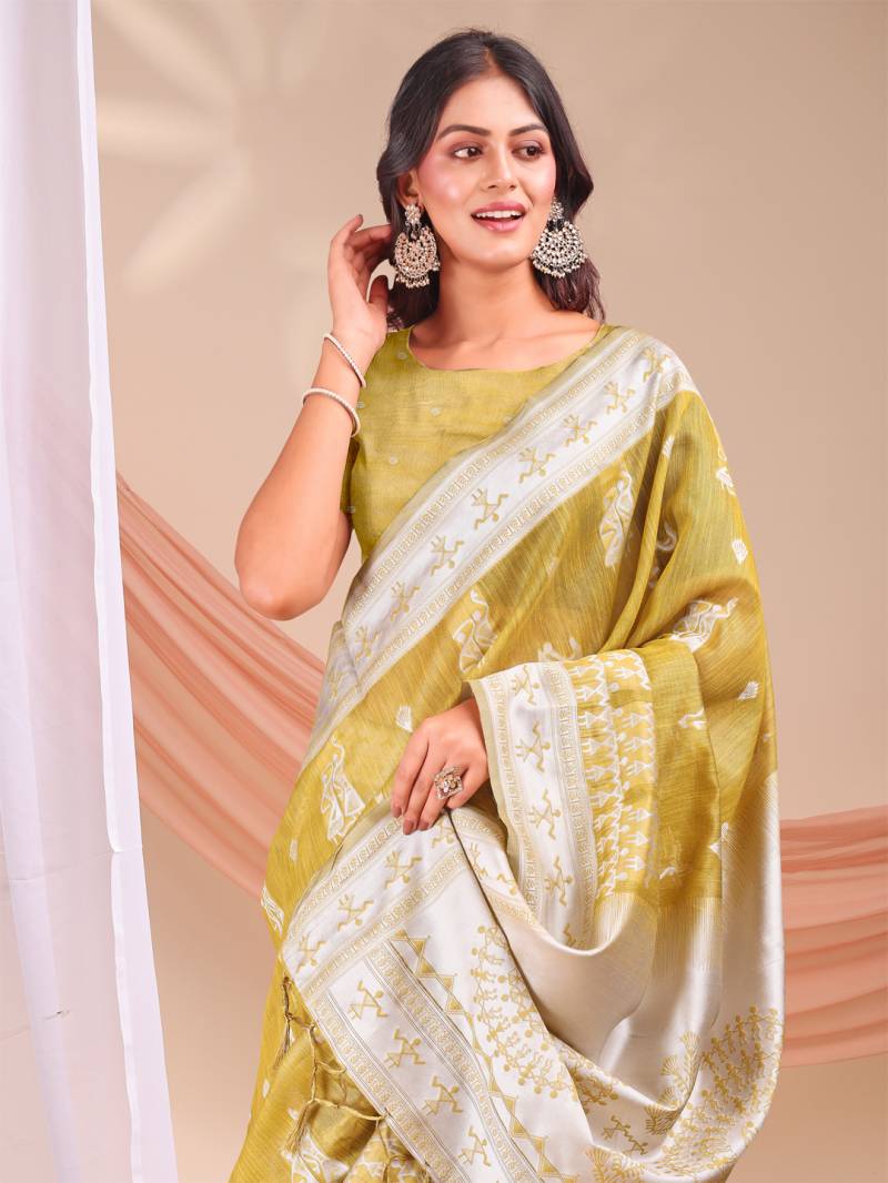 Ast Varnika Linen Cotton With Latkan Festive Saree Collection