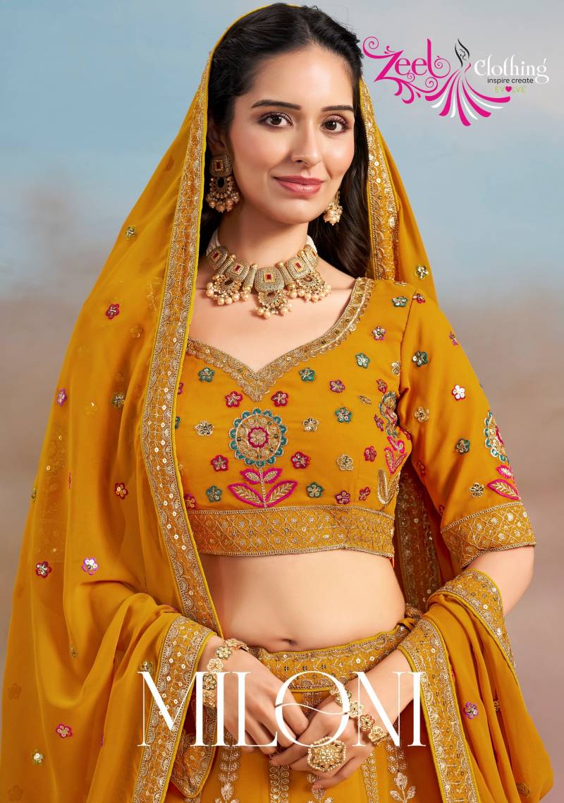 Zeel Miloni Embroidery Designer Lehenga Choli Collection