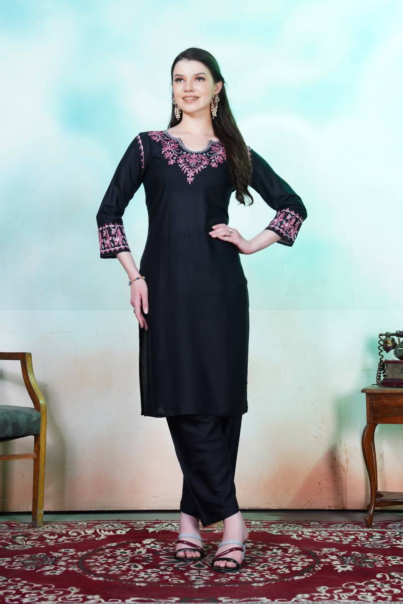 Rasili Nx Anokhi Embroidered Kurti WIth Bottom Collection