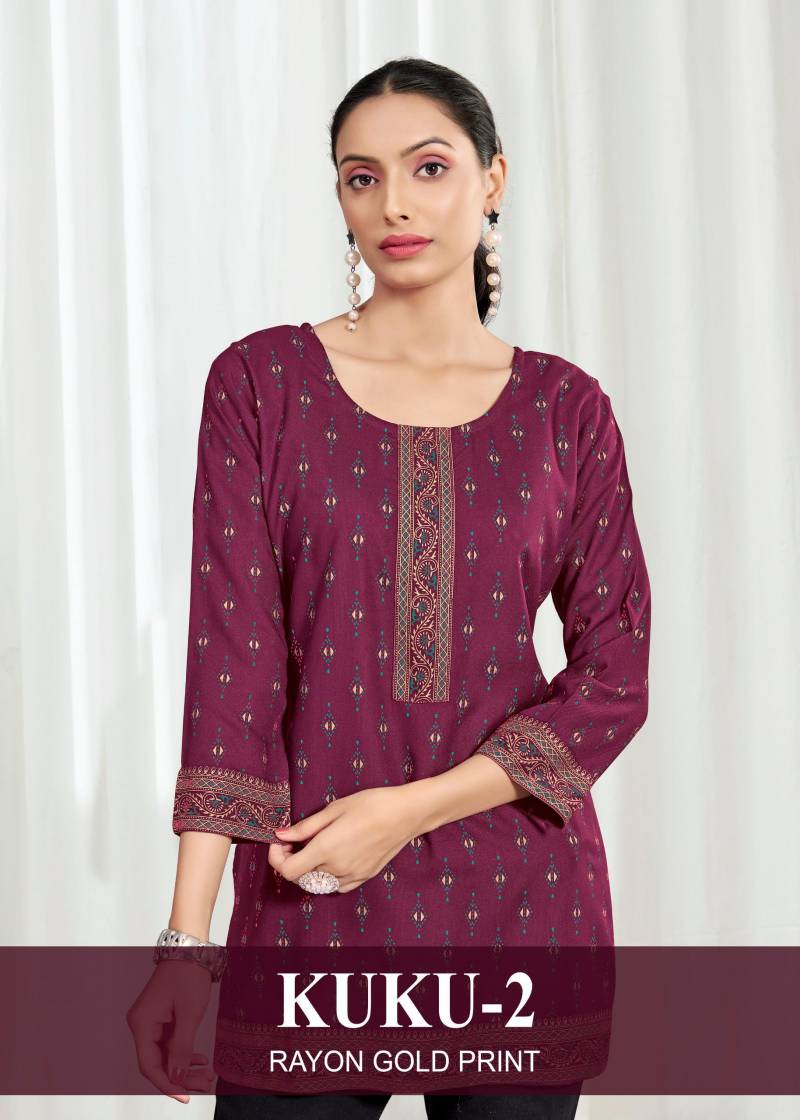 Sangeet Kuku 2 Daily Wear Printed Short Kurtis Collection
