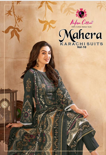 Nafisa Mahera Vol 10 Soft Cotton Dress Material Collection
