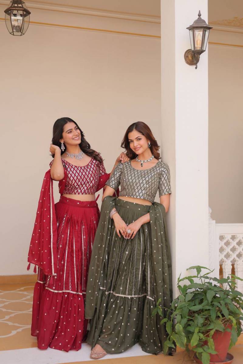 SN 2437 Georgette Designer Lehenga Choli Collection