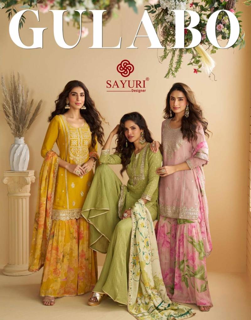 Sayuri Gulabo Premium Designe Embroidered Suits Collection