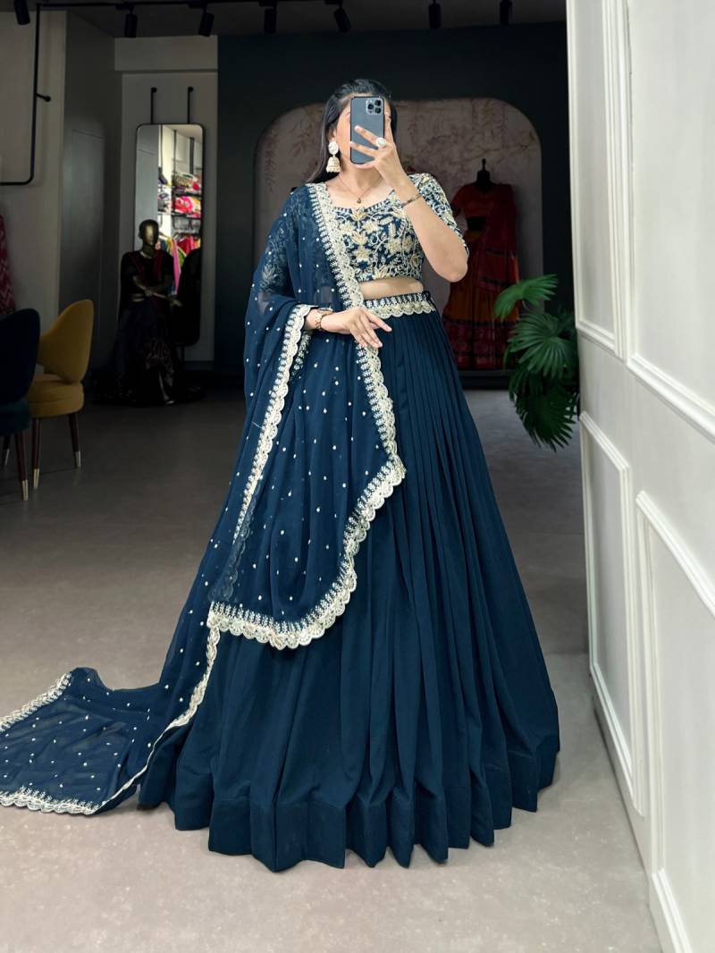 Taraa L 1405 Georgette Embroidered Designer Lehenga Choli Collection