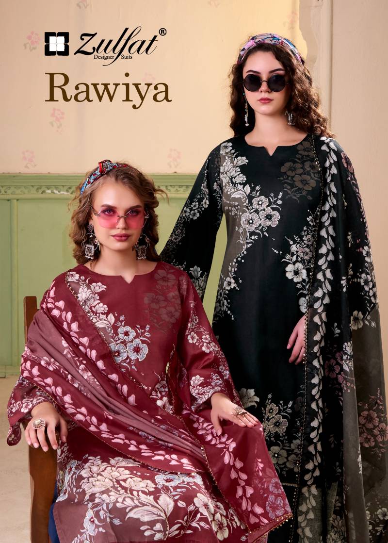 Zulfat Rawiya Jam Cotton Pakistani Dress Material Collection