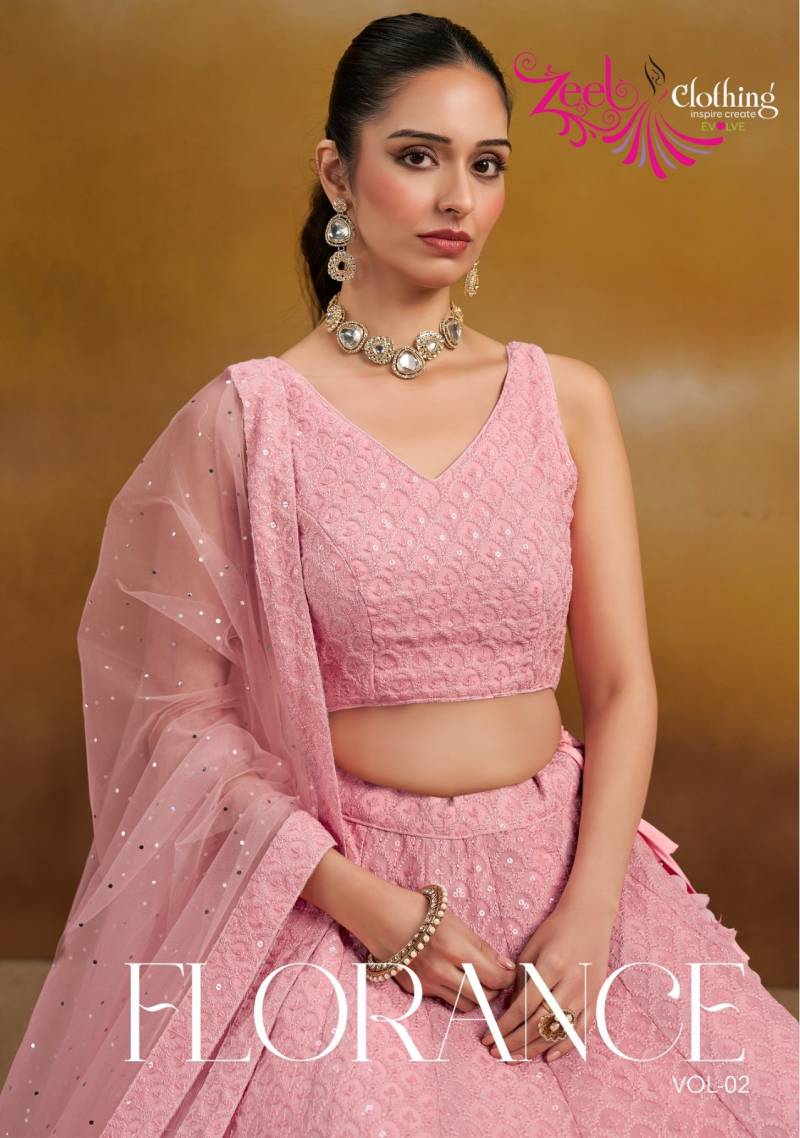 Zeel Florance Vol 2 Embroidered Work Lehenga Choli Collection