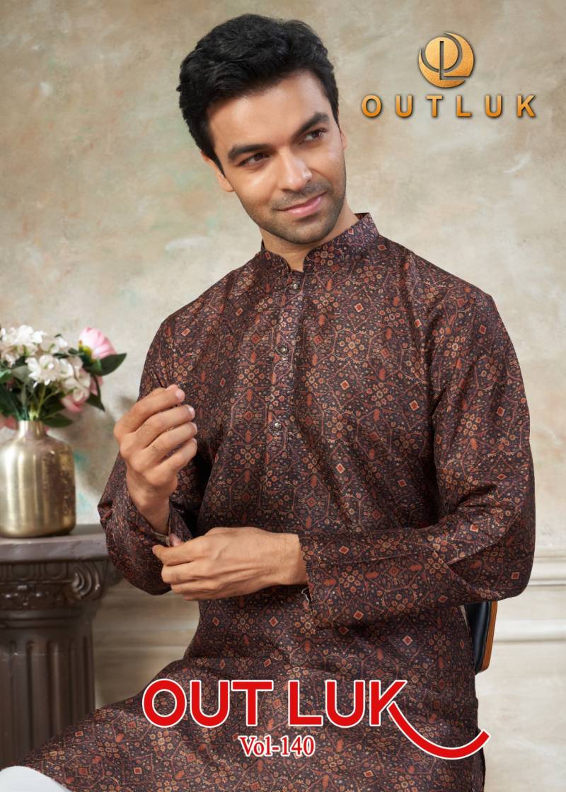 Outluk Vol 140 Festive Wear Mens Kurta And Pajama Collection