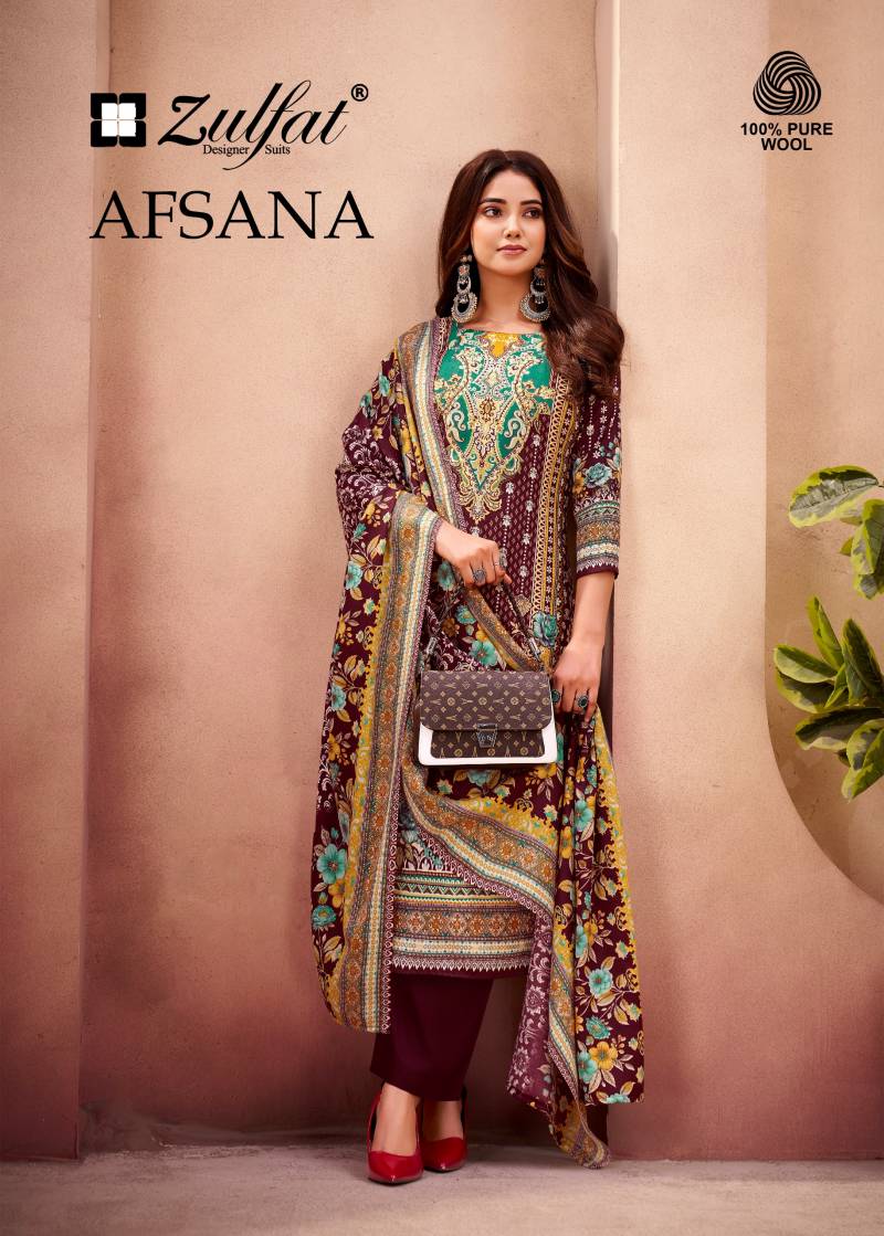 Zulfat Afsana Exclusive Woollen Pashmina Dress Material Collection