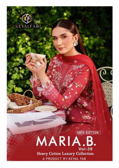 Keval Maria B Vol 39 Printed Karachi Cotton Dress Material Collection