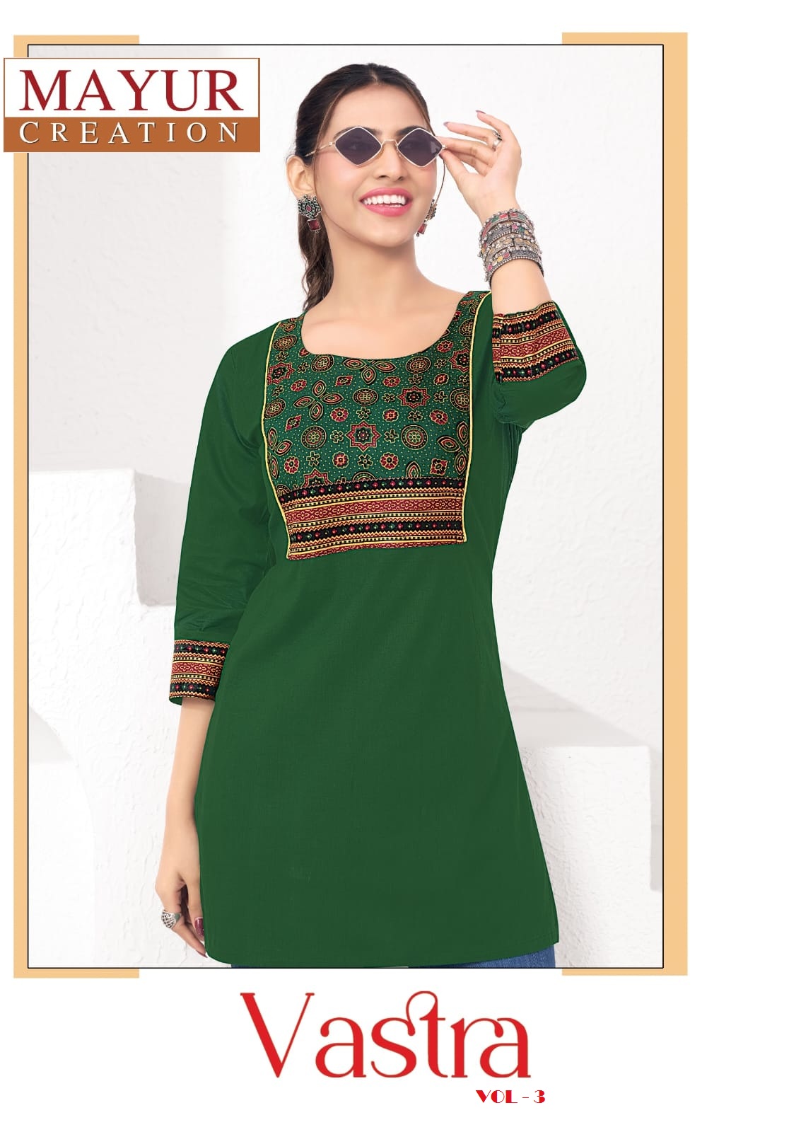Mayur Vastra Vol 3 Soft Cotton Printed Casual Ladies Tops Collection