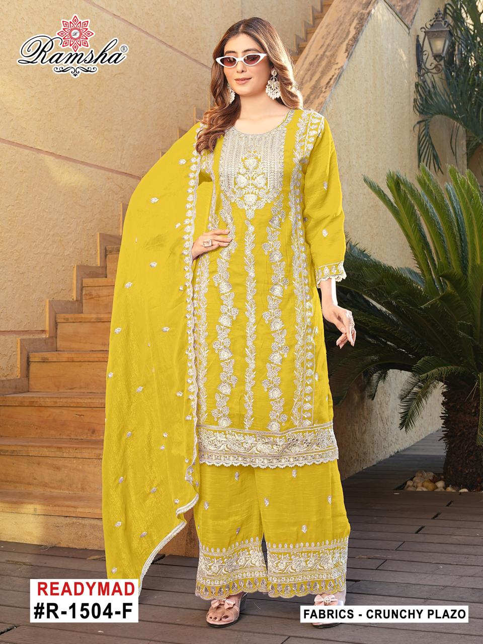 Ramsha R 1504 E To H Embroidery Pakistani Salwar Suits Collection