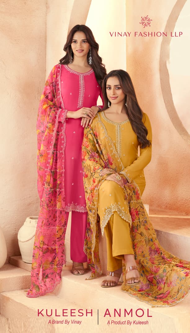 Vinay Kuleesh Anmol Embroidery Work Salwar Kameez Collection