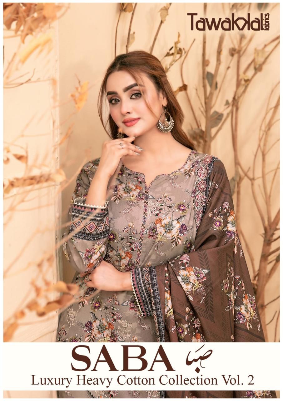 Tawakkal Saba Vol 2 Karachi Pakistani Dress Material Collection