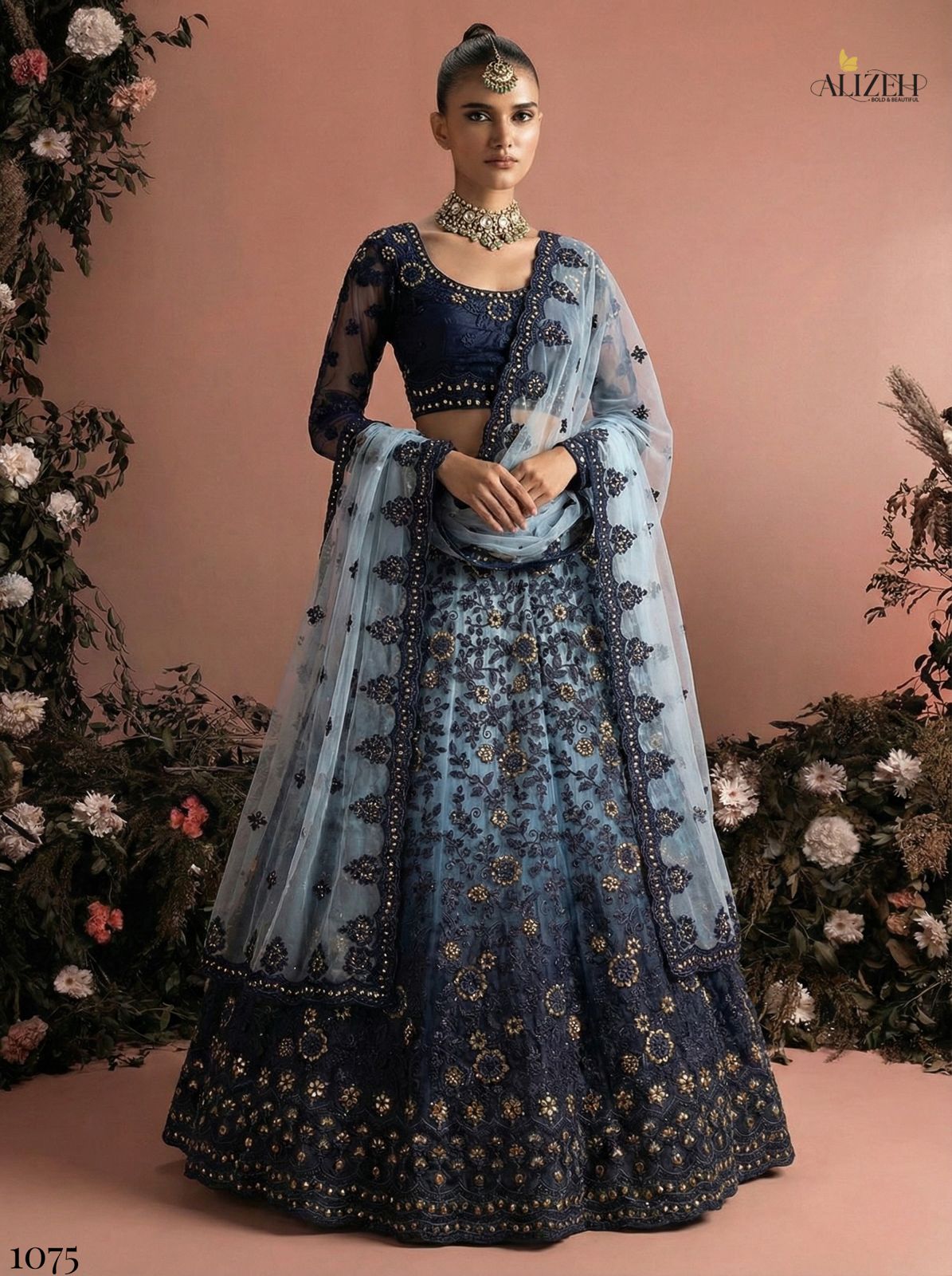 Alizeh Bridal Heritage Colours 1075 Designer Lehenga Choli Collection