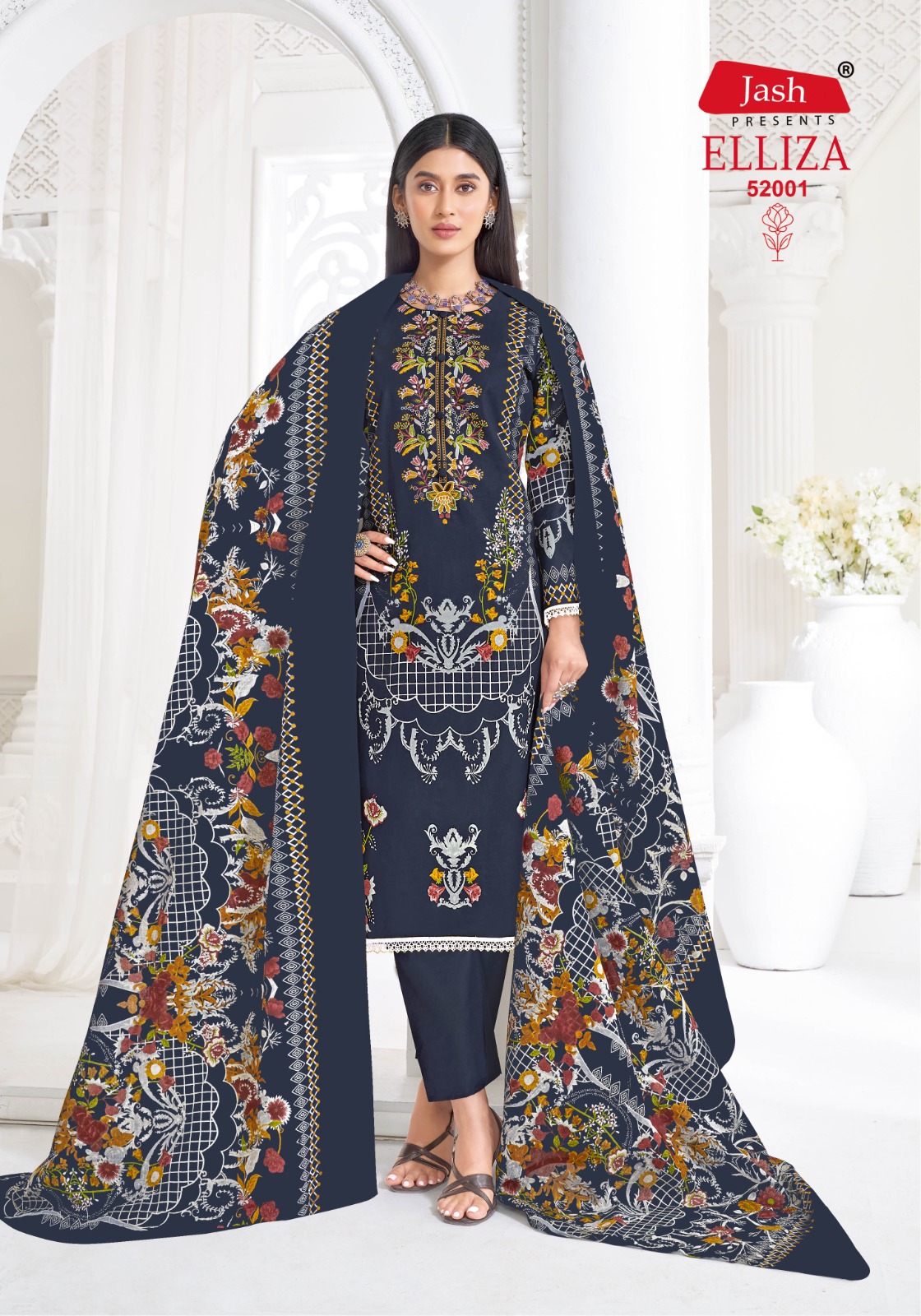 Jash Elliza Vol 52 Cotton Pakistani Dress Material Collection