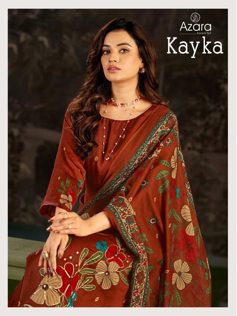 Radhika Azara Kayka Jam Cotton Handwork Dress Material Collection