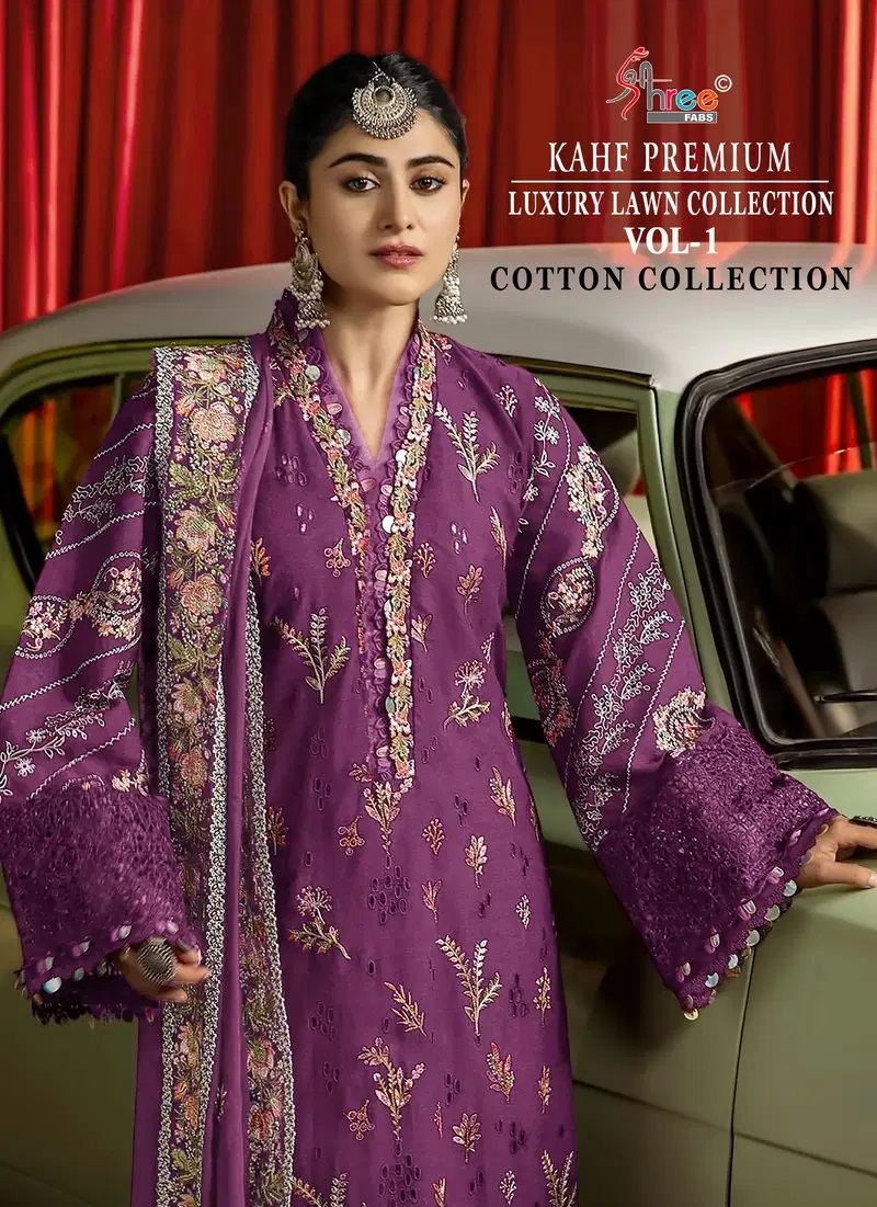 Shree Kahf Premium Luxury Lawn Collection Vol 1 Cotton Pakistani Suits