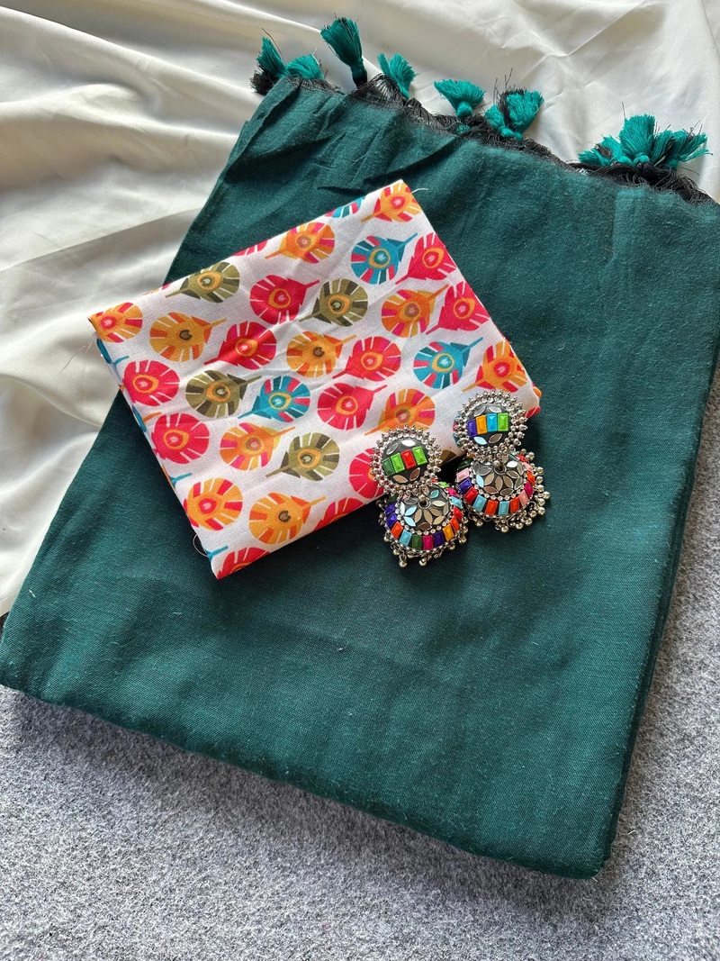 Khadi Vol 8 Cotton Daily Wear Saree With Work Blouse Collection