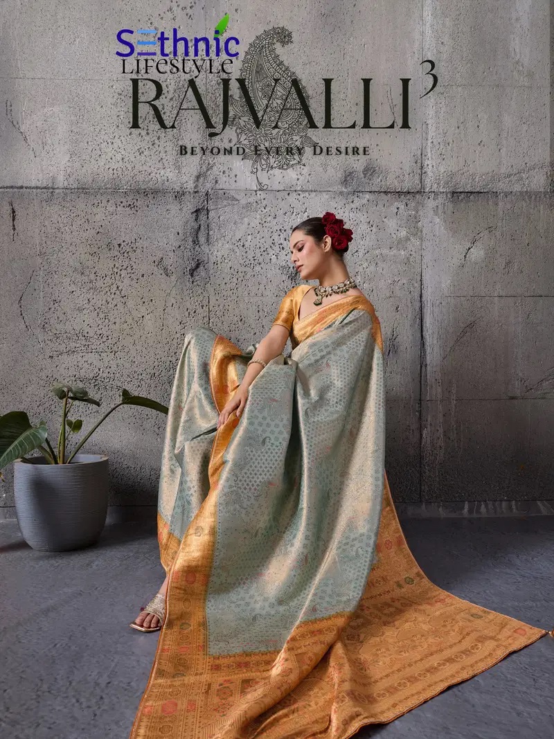 Sethnic Rajvalli 3 Pure Kanjivaram Silk Saree Collection