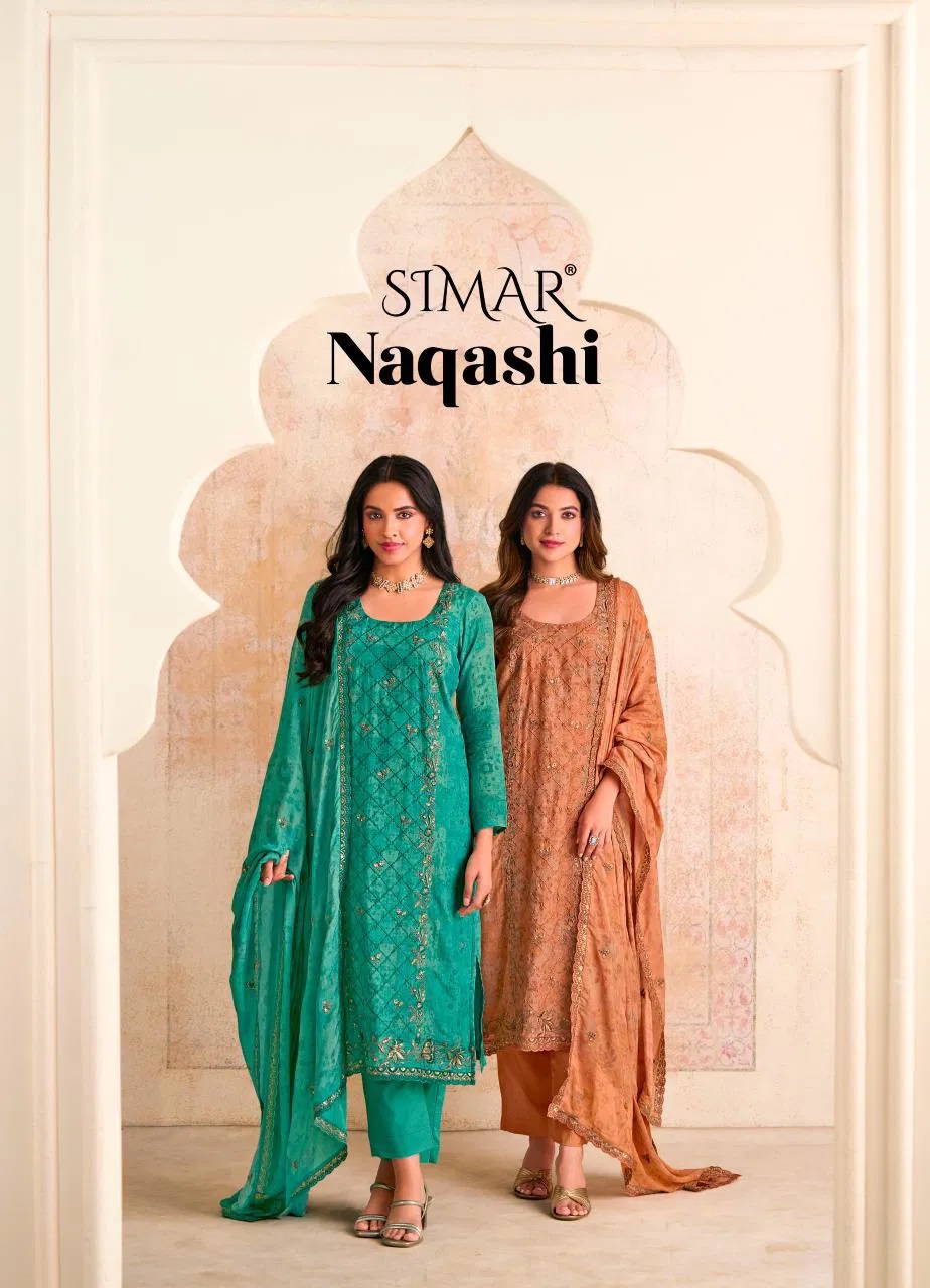 Glossy Simar Naqashi Digital Printed Salwar Kameez Collection
