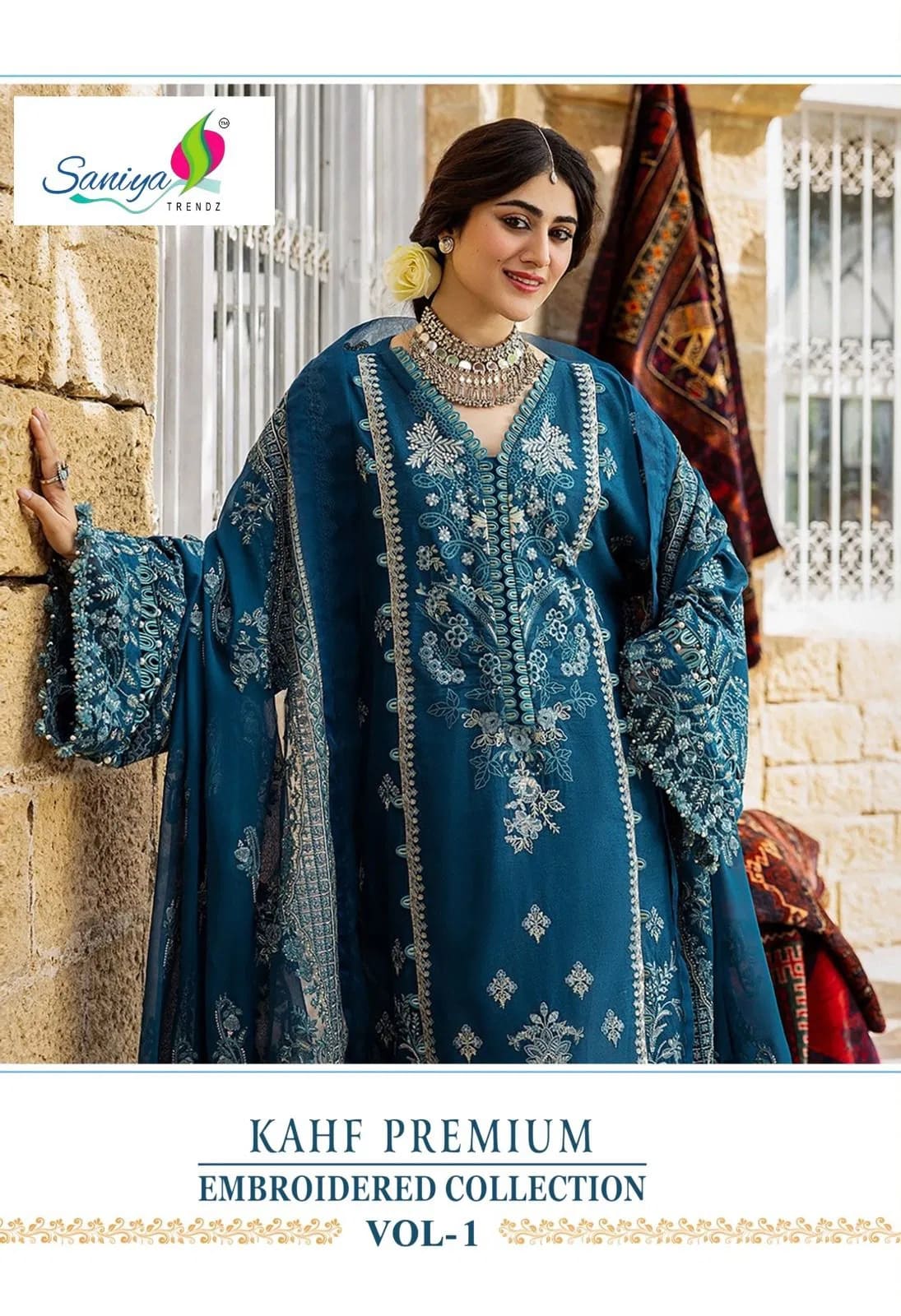 Saniya Kahf Premium Vol 01 Cotton Chikankari Pakistani Salwar Suits