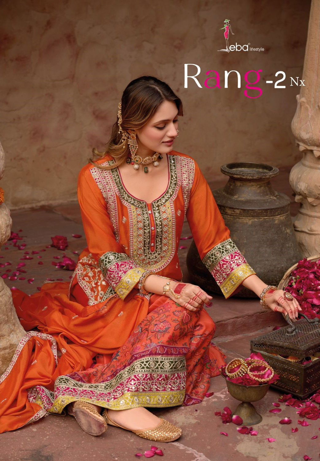 Eba Rang 2 Nx Embroidered Readymade Salwar Suits Collection