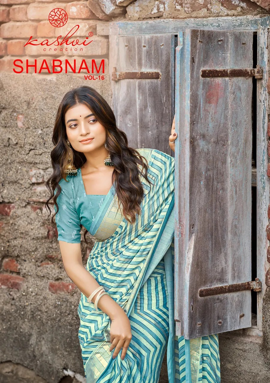 Kashvi Shabnam Vol 16 Printed Casual Wear Saree Collection