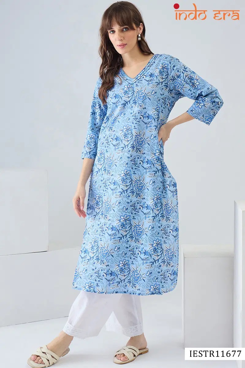 Indo Era 2640 Cotton Printed Fancy Kurti Collection