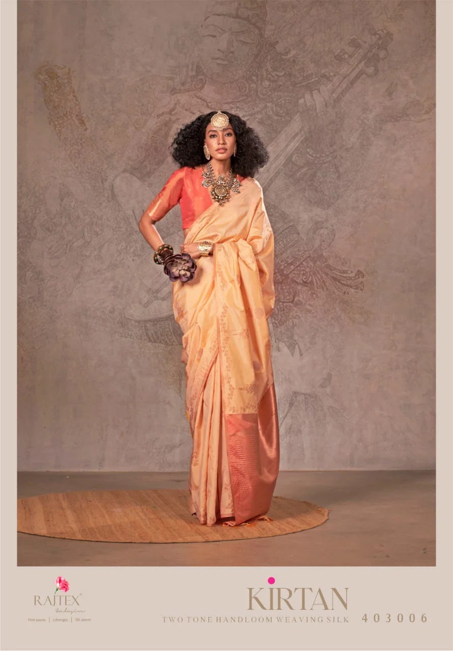 Rajtex Kirtan Two Tone Silk Traditional Wear Saree Collection