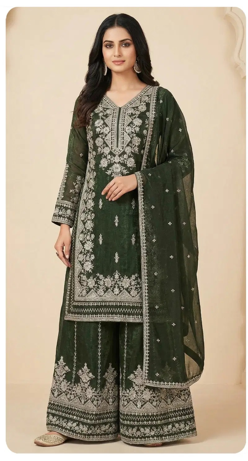 Zorista 10096 A To D Crunchy Embroidered Salwar Kameez