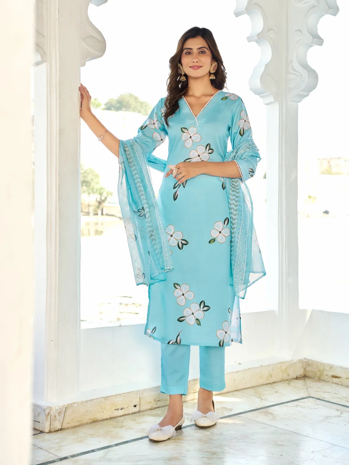 Dhruvi 432 Printed Kurti Bottom And Dupatta Collection