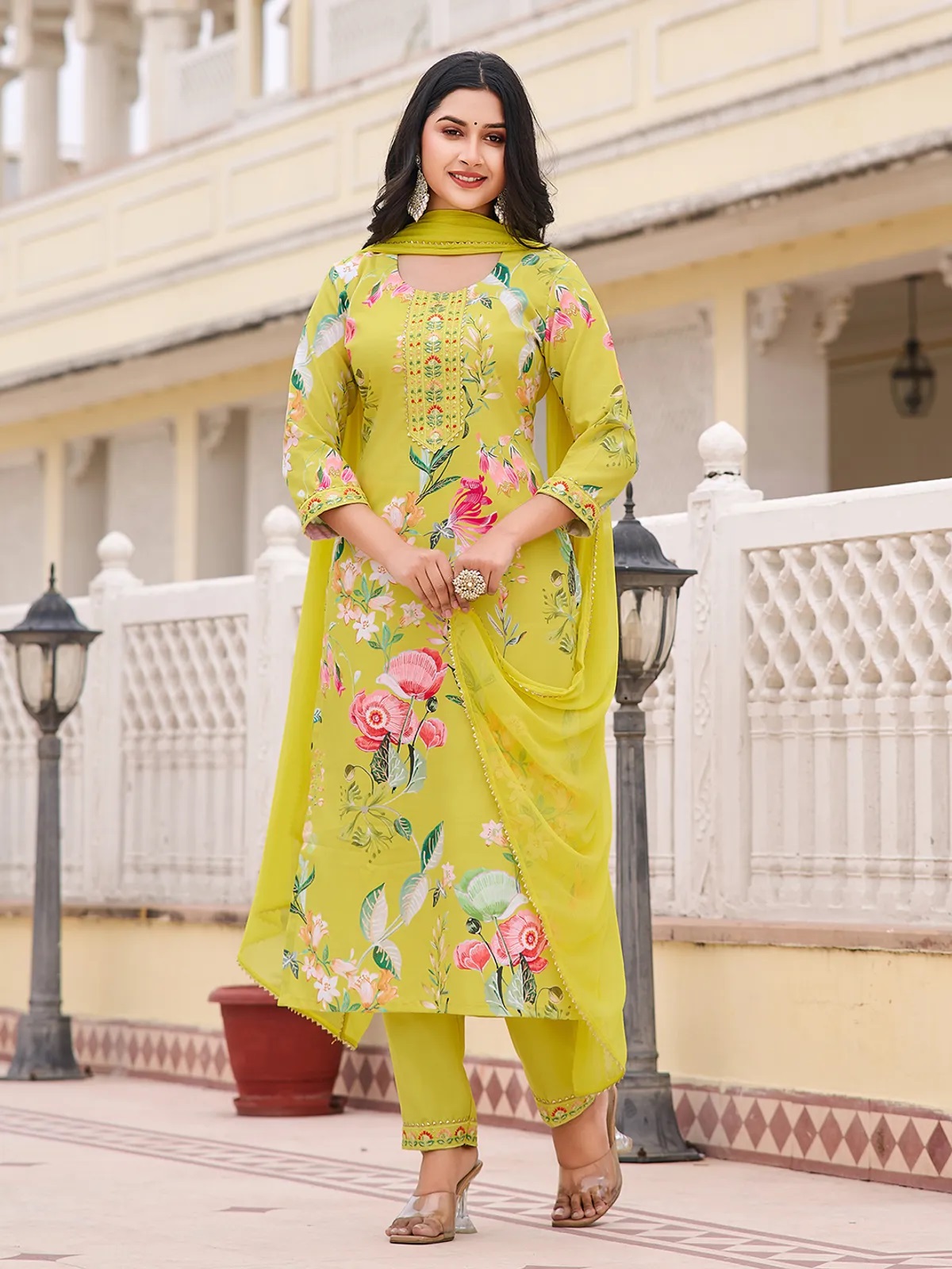 Dhruvi 431 Printed Cotton Kurti Bottom And Dupatta