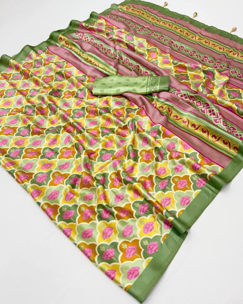 Lux Vol 38 Modal Ajrakh Printed Saree Collection