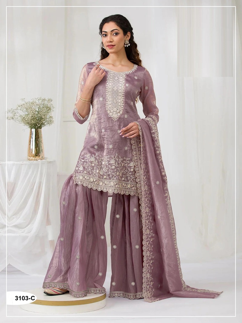 3103 Master Colors A To D Embroidered Salwar Kameez Collection