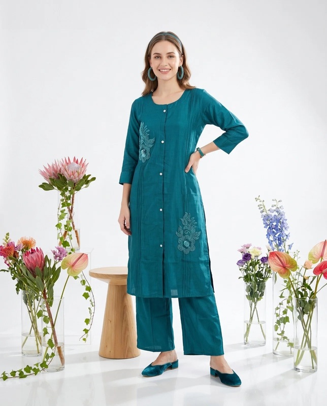 Nisha K 1044 Handworked Kurti With Bottom Collection