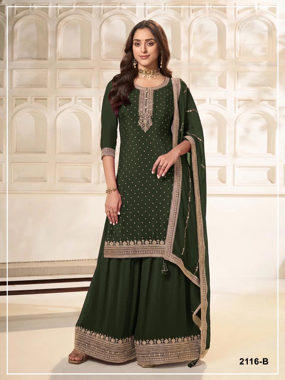 2116 Master Colour Viscouse Embroidered Salwar Kameeez
