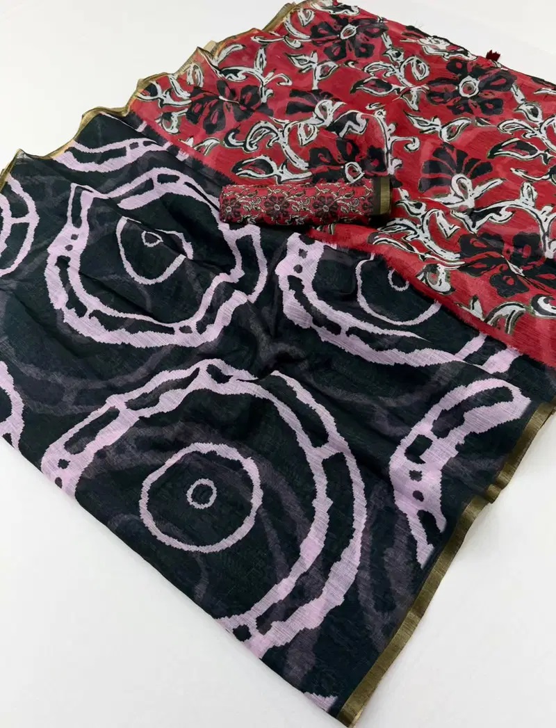 Rajyog D No 1061 To 66 Cotton Linen Saree Collection