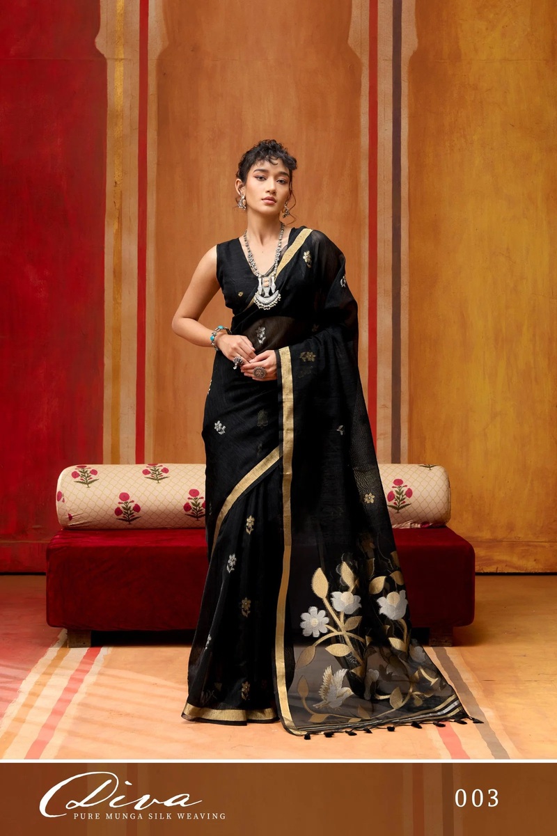 Diva 001 To 006 Munga Silk Handloom Saree Collection